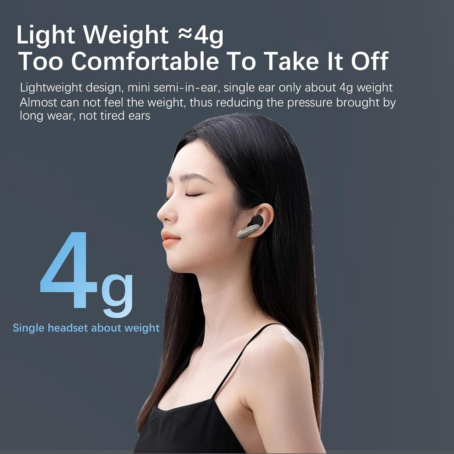 ZIPFORCE True Wireless Earbuds, Semi-In-Ear Bluetooth 5.4 Headphones 6-Mics ANC + ENC Clear Call, Hybrid Earphones Touch Control, IPX5 Waterproof TWS, Light-Weight Earphones