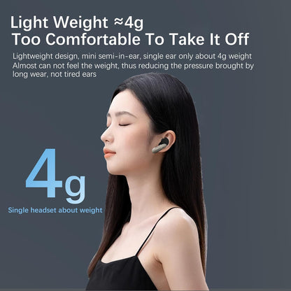 ZIPFORCE True Wireless Earbuds, Semi-In-Ear Bluetooth 5.4 Headphones 6-Mics ANC + ENC Clear Call, Hybrid Earphones Touch Control, IPX5 Waterproof TWS, Light-Weight Earphones