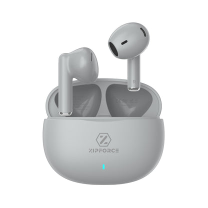 ZIPFORCE True Wireless Earbuds, in-Ear Bluetooth 5.3 Headphones 4-Mics ENC Clear Call, Bluetooth Earbuds Touch Control 40 Playtime, IPX6 Waterproof TWS, Light-Weight Earphones