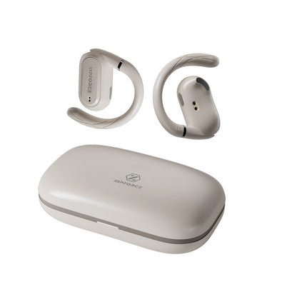 ZIPFORCE True Wireless Earbuds, Open-Ear Bluetooth 5.4 Headphones 4-Mics ENC Clear Call, OWS Bluetooth Earbuds Touch Control, IPX6 Waterproof TWS, Light-Weight Earphones