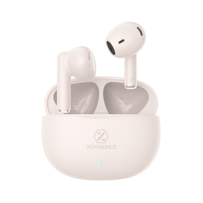 ZIPFORCE True Wireless Earbuds, in-Ear Bluetooth 5.3 Headphones 4-Mics ENC Clear Call, Bluetooth Earbuds Touch Control 40 Playtime, IPX6 Waterproof TWS, Light-Weight Earphones