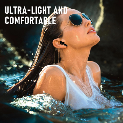 ZIPFORCE True Wireless Earbuds, Semi-In-Ear Bluetooth 5.4 Headphones 4-Micsl, Hybrid Earphones Touch Control, IPX5 Waterproof TWS, Light-Weight Earphones