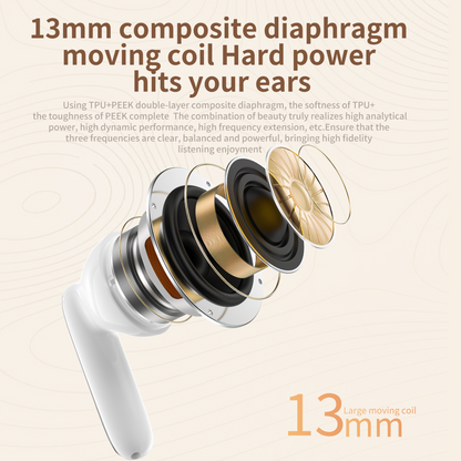ZIPFORCE True Wireless Earbuds, in-Ear Bluetooth 5.3 Headphones 4-Mics ENC Clear Call, Bluetooth Earbuds Touch Control 40 Playtime, IPX6 Waterproof TWS, Light-Weight Earphones