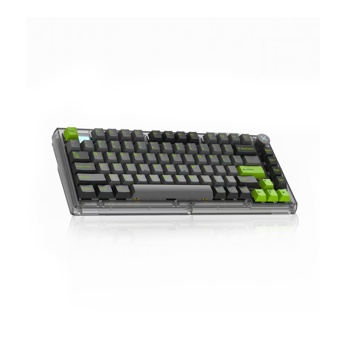 ZIPFORCE Wireless Mechanical Keyboard,81 Keys Hot Swappable Custom Keyboard with Knob,RGB Backlit,2.4GHz/USB-C/BT5.0 Mechanical Gaming Keyboards, PBT Keycaps, 100 Million Keystroke Lifespan